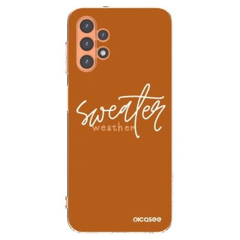 Picasee silikonowe przeźroczyste etui na Samsung Galaxy A13 5G - Sweater weather