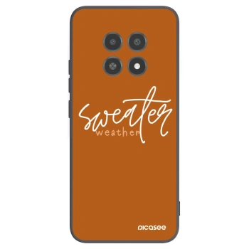 Picasee silikonowe czarne etui na Realme 12X - Sweater weather