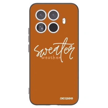 Picasee silikonowe czarne etui na Xiaomi 15T Pro - Sweater weather