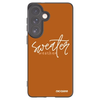 Picasee silikonowe czarne etui na Samsung Galaxy S26+ - Sweater weather