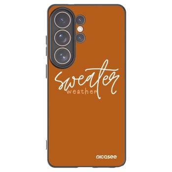 Picasee silikonowe czarne etui na Samsung Galaxy S26 Ultra - Sweater weather