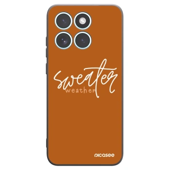 Picasee silikonowe czarne etui na Motorola Edge 70 Fusion - Sweater weather