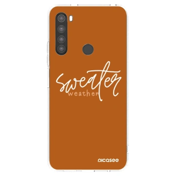 Picasee silikonowe przeźroczyste etui na Xiaomi Redmi Note 8 - Sweater weather