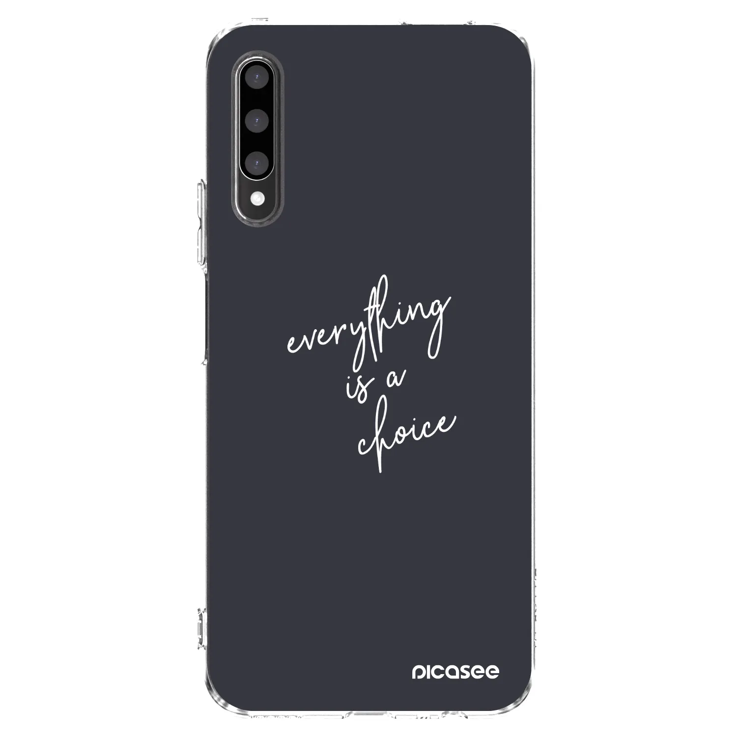 Picasee silikonowe przeźroczyste etui na Honor 9X Pro - Everything is a choice