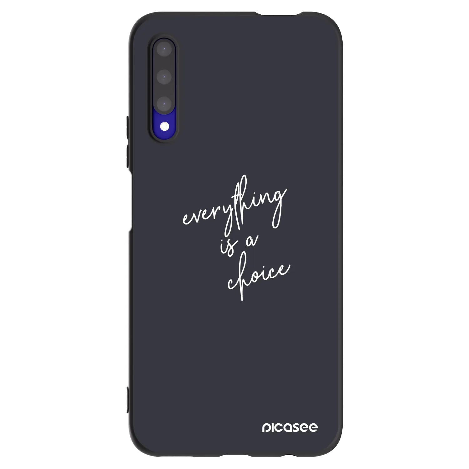 Picasee silikonowe czarne etui na Honor 9X Pro - Everything is a choice