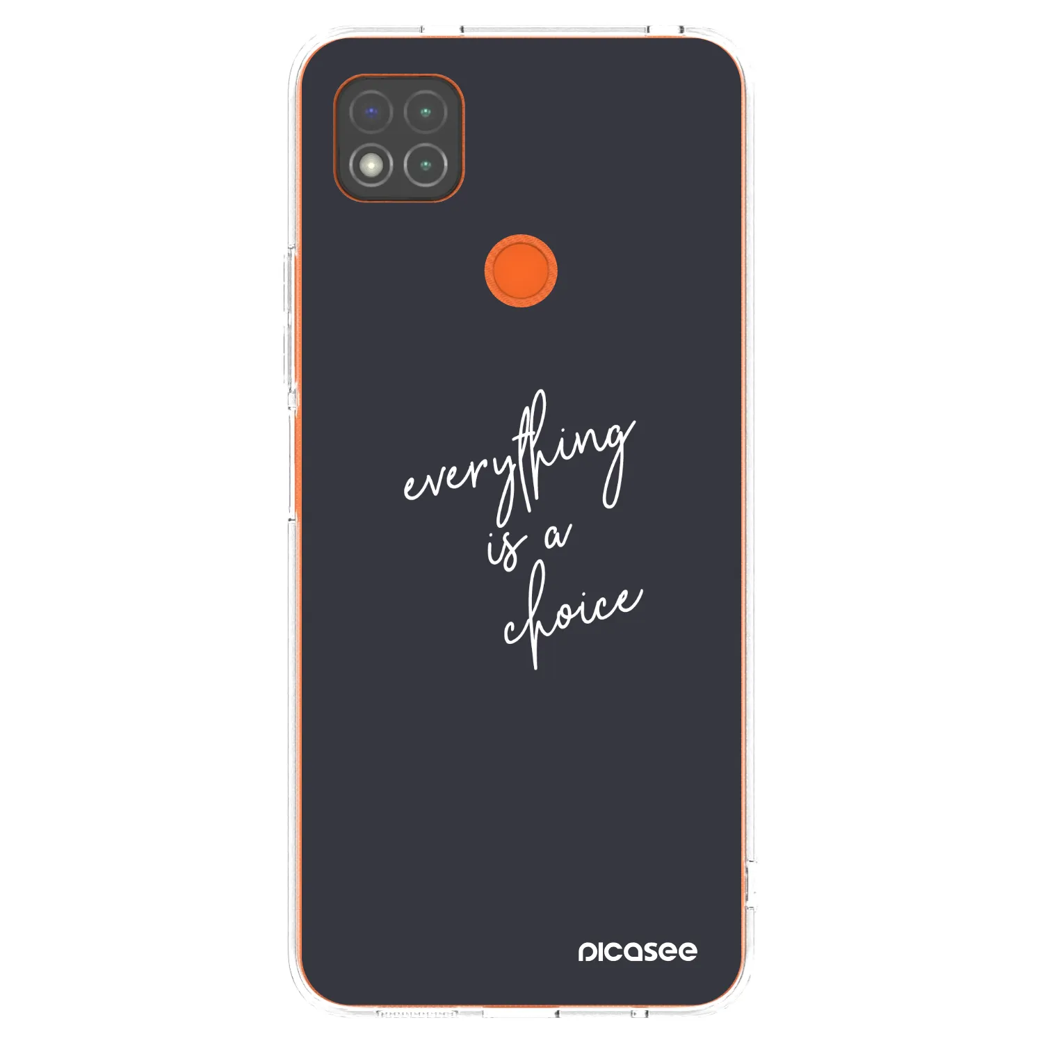 Picasee silikonowe przeźroczyste etui na Xiaomi Redmi 9C - Everything is a choice