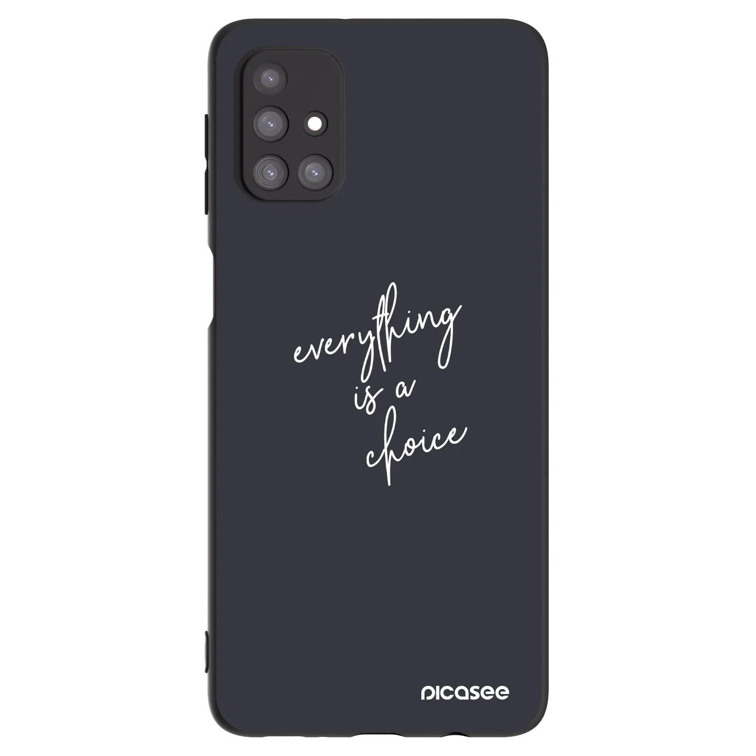 Picasee silikonowe czarne etui na Samsung Galaxy M31s - Everything is a choice