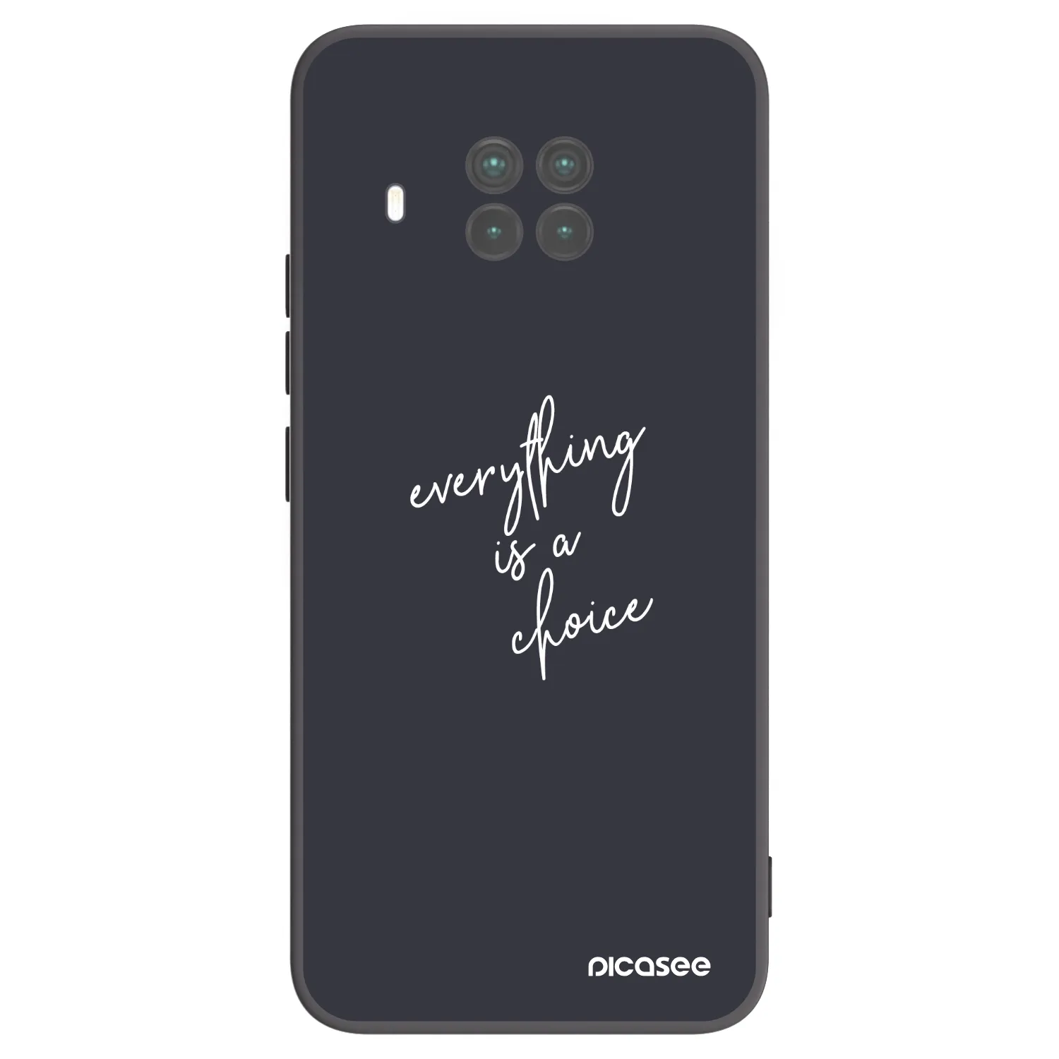 Picasee silikonowe czarne etui na Xiaomi Mi 10T Lite - Everything is a choice