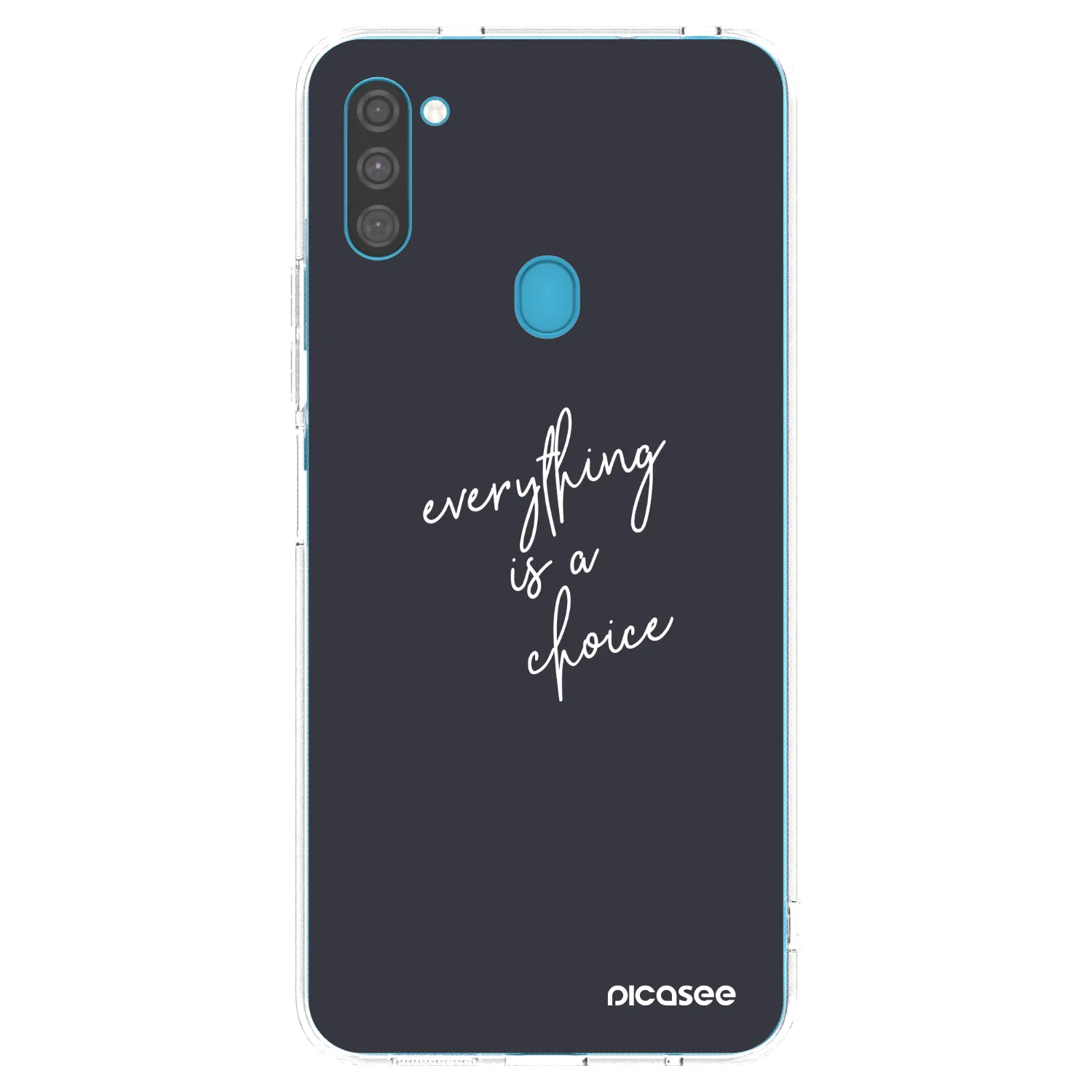 Picasee silikonowe przeźroczyste etui na Samsung Galaxy M11 - Everything is a choice