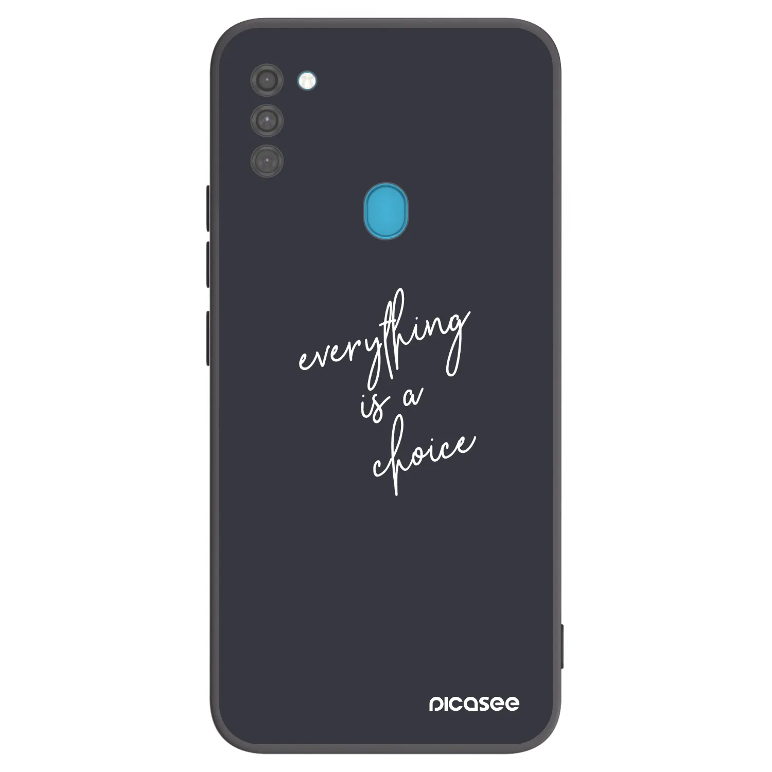 Picasee silikonowe czarne etui na Samsung Galaxy M11 - Everything is a choice