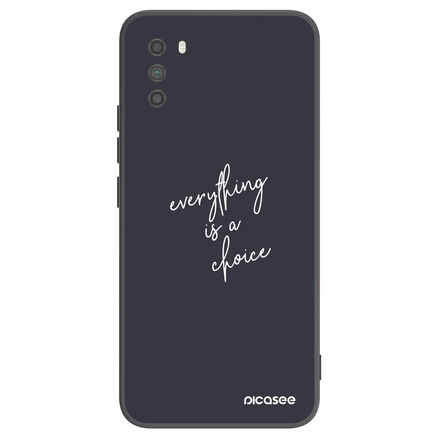 Picasee silikonowe czarne etui na Xiaomi Poco M3 - Everything is a choice
