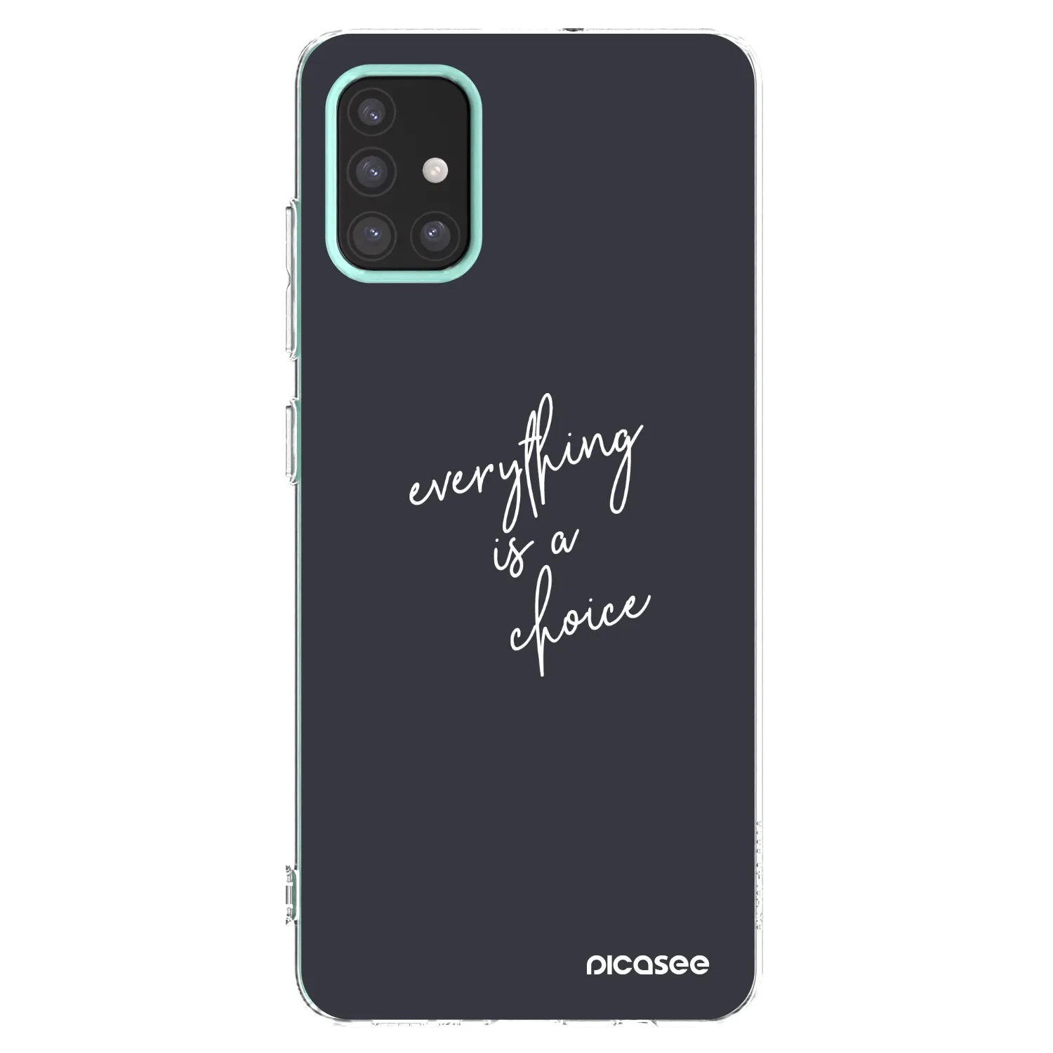 Picasee silikonowe przeźroczyste etui na Samsung Galaxy M31s - Everything is a choice