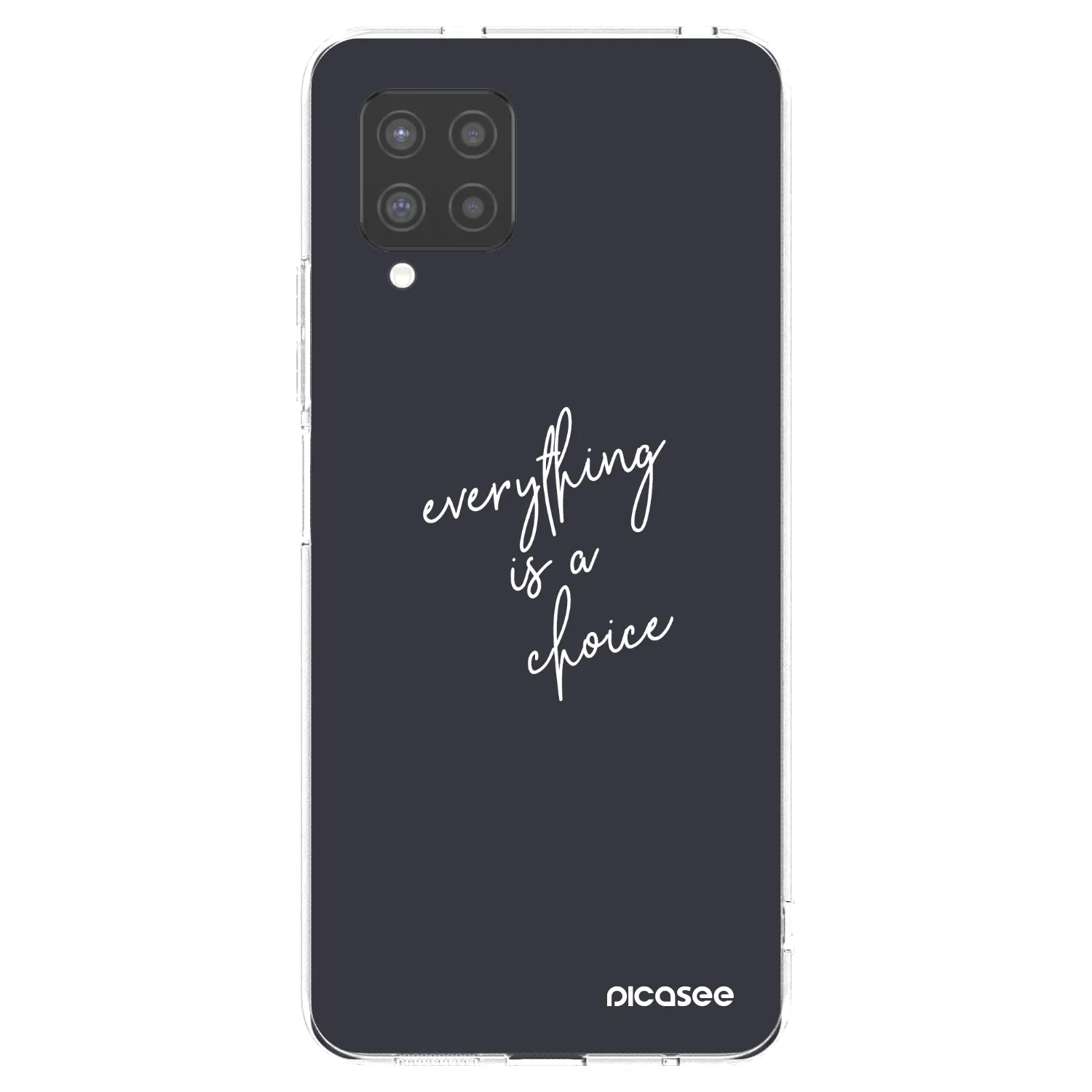 Picasee silikonowe przeźroczyste etui na Samsung Galaxy A42 A426B - Everything is a choice