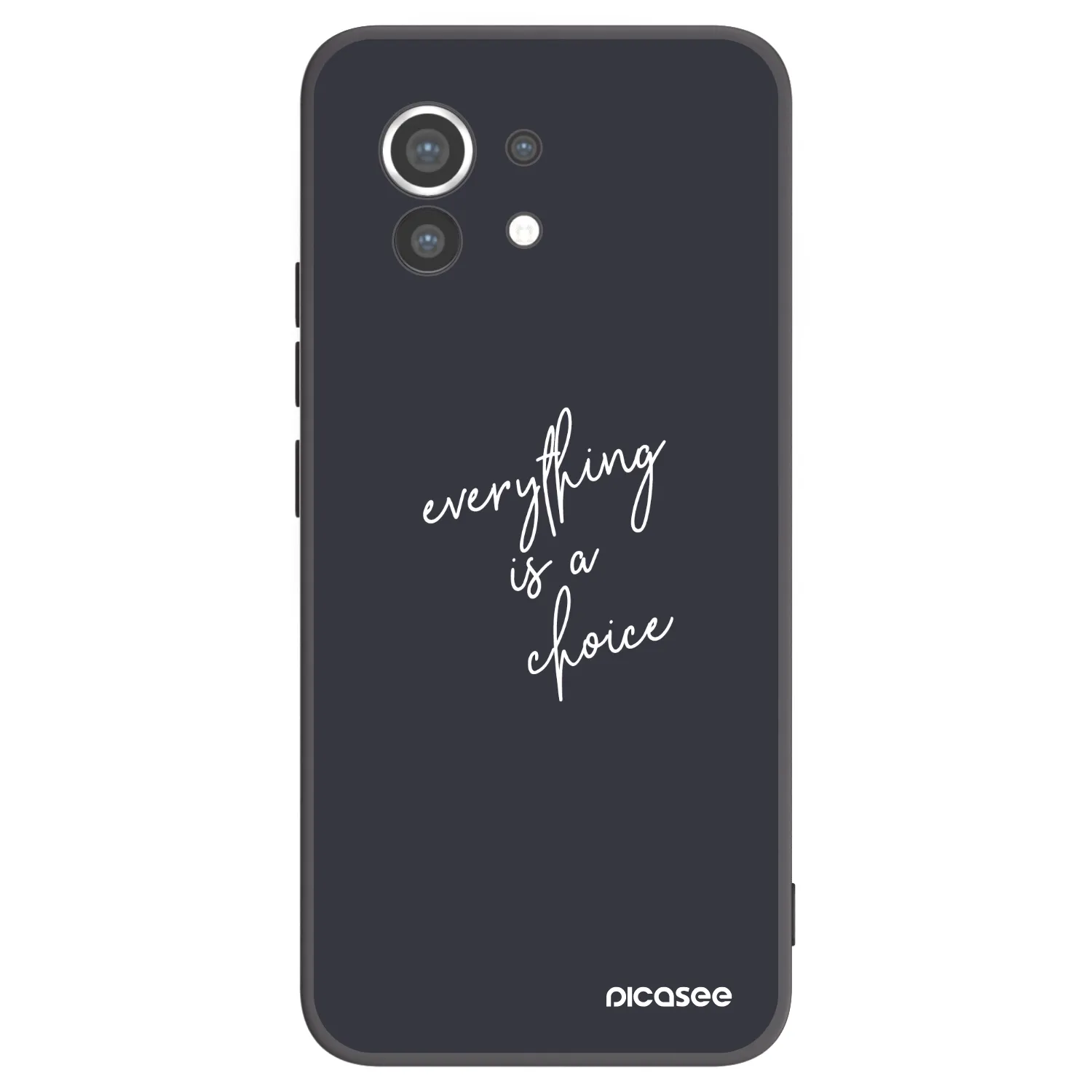 Picasee silikonowe czarne etui na Xiaomi Mi 11 - Everything is a choice