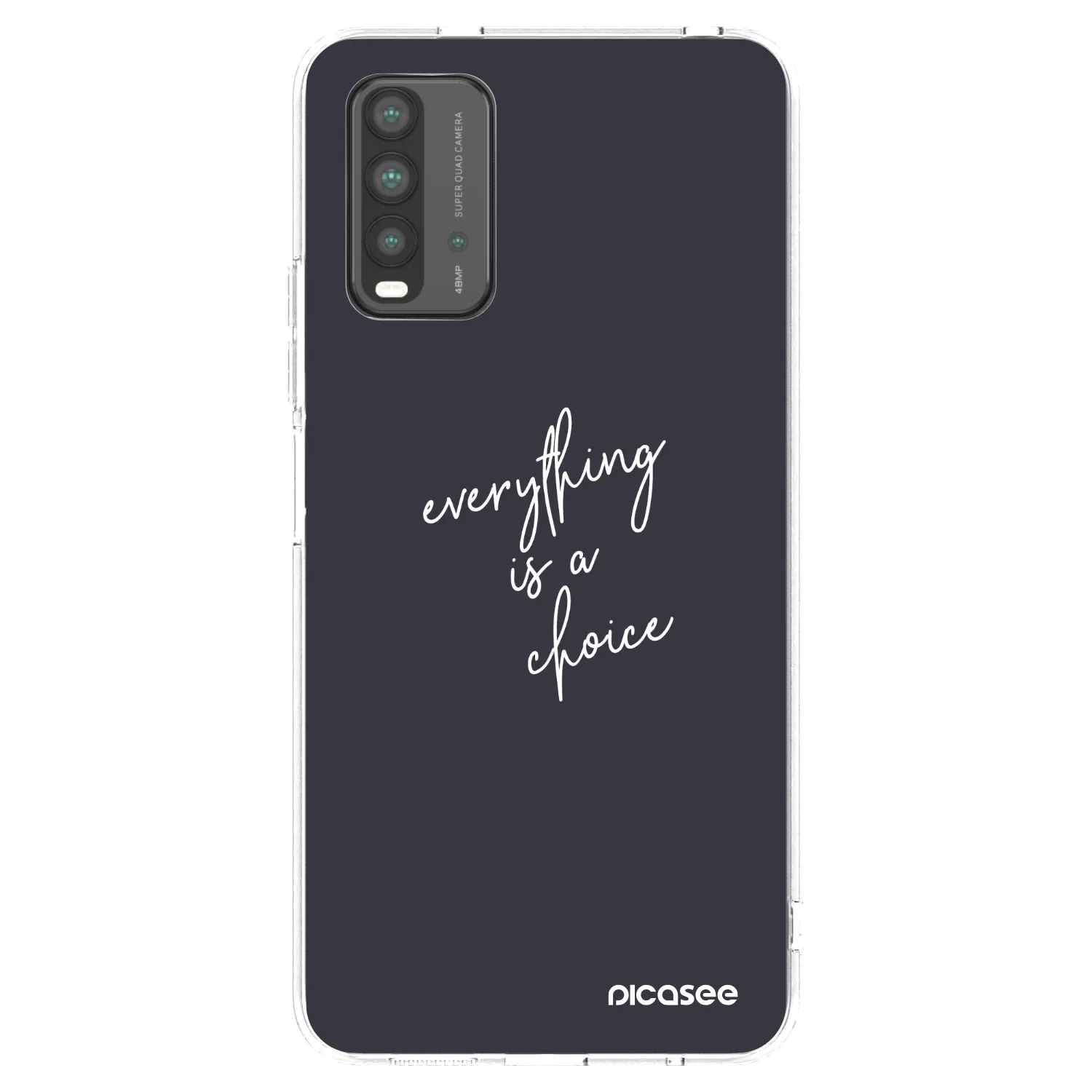 Picasee silikonowe przeźroczyste etui na Xiaomi Redmi 9T - Everything is a choice