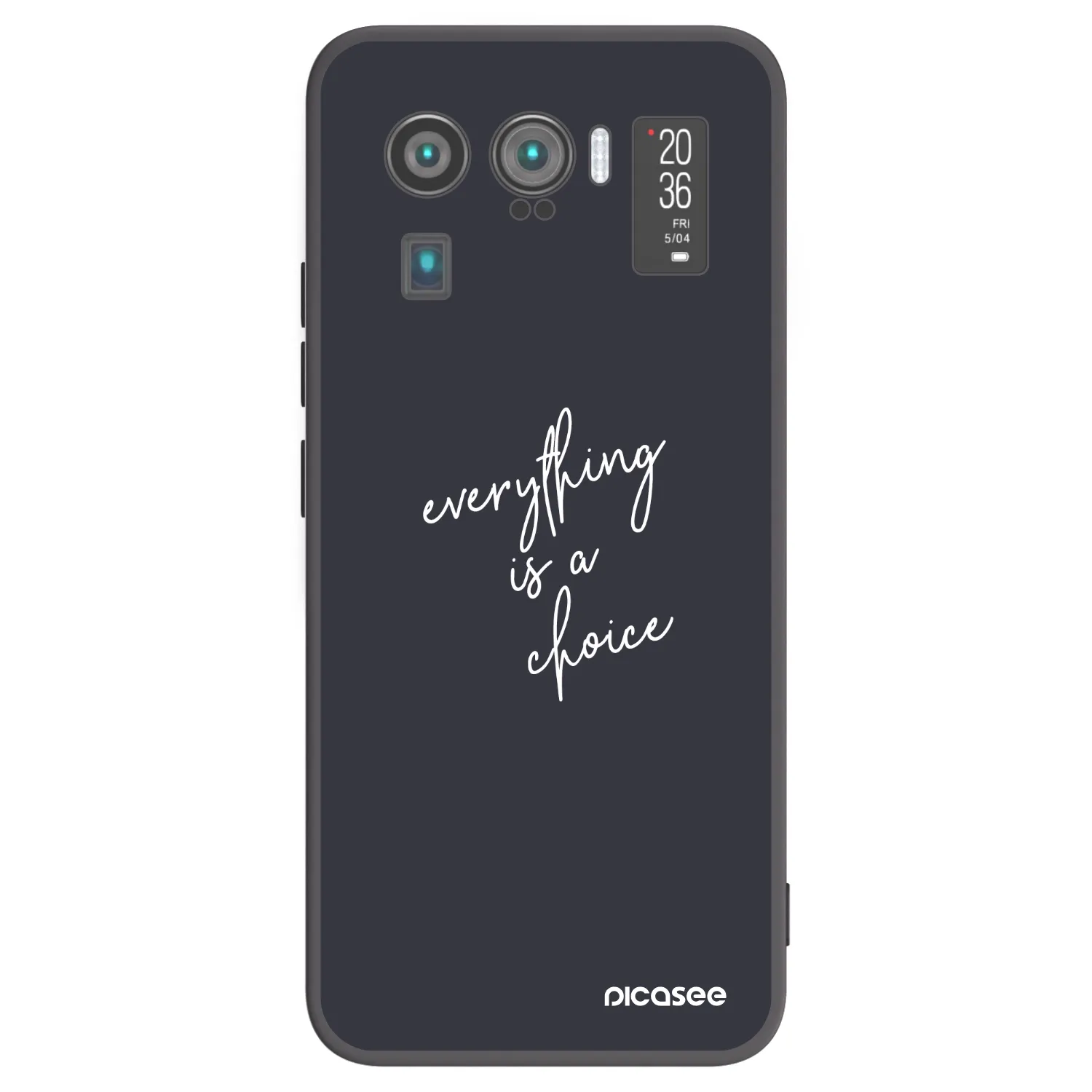 Picasee silikonowe czarne etui na Xiaomi Mi 11 Ultra - Everything is a choice