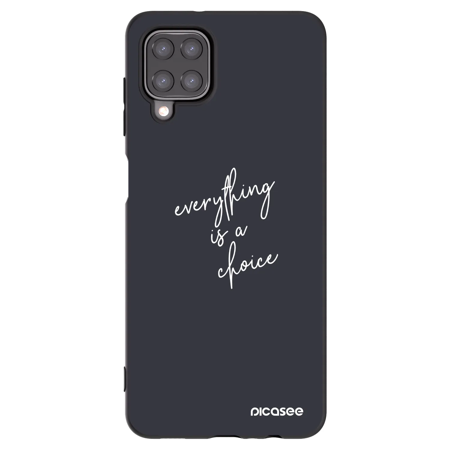 Picasee silikonowe czarne etui na Samsung Galaxy M12 M127F - Everything is a choice