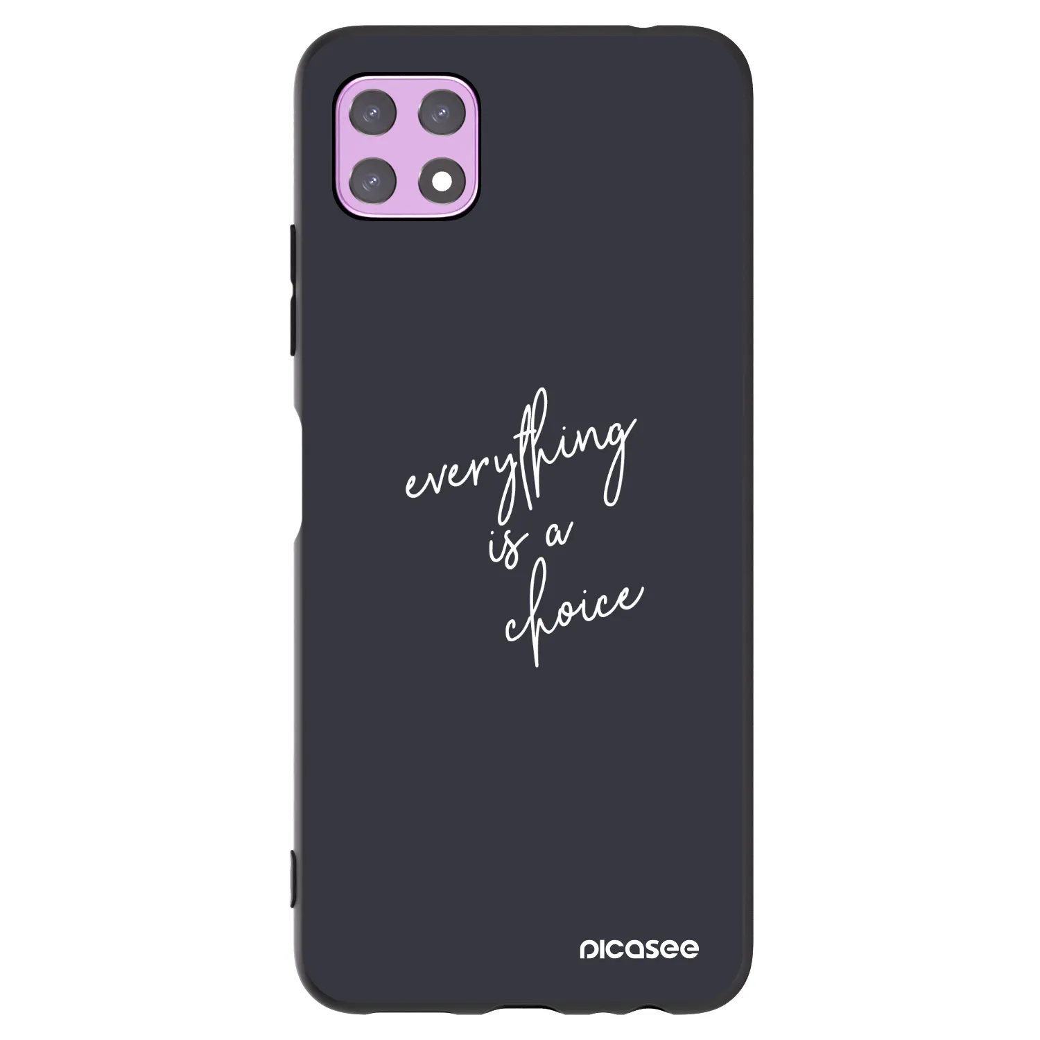 Picasee silikonowe czarne etui na Samsung Galaxy A22 A226B 5G - Everything is a choice