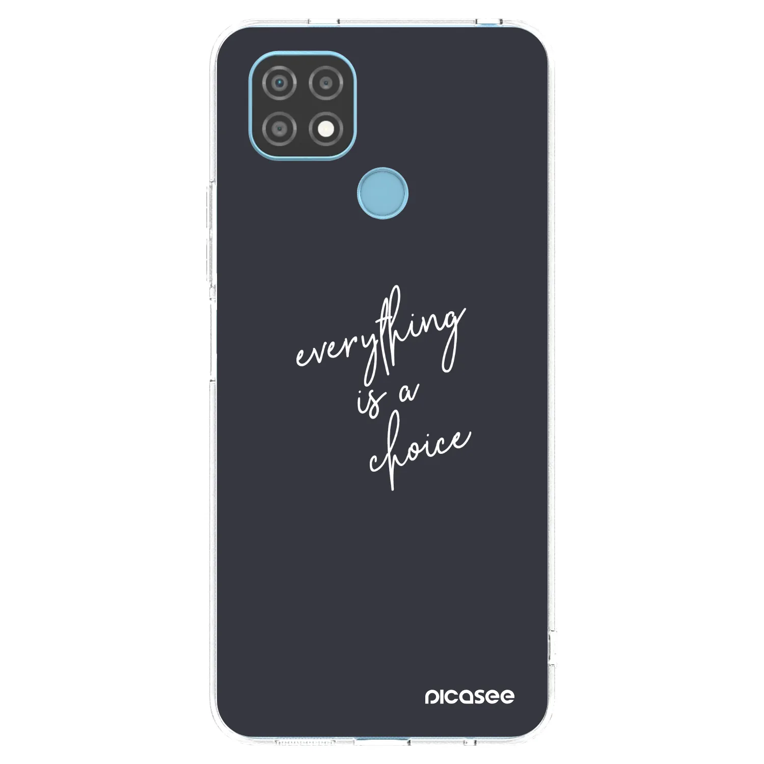 Picasee silikonowe przeźroczyste etui na Realme C21 - Everything is a choice