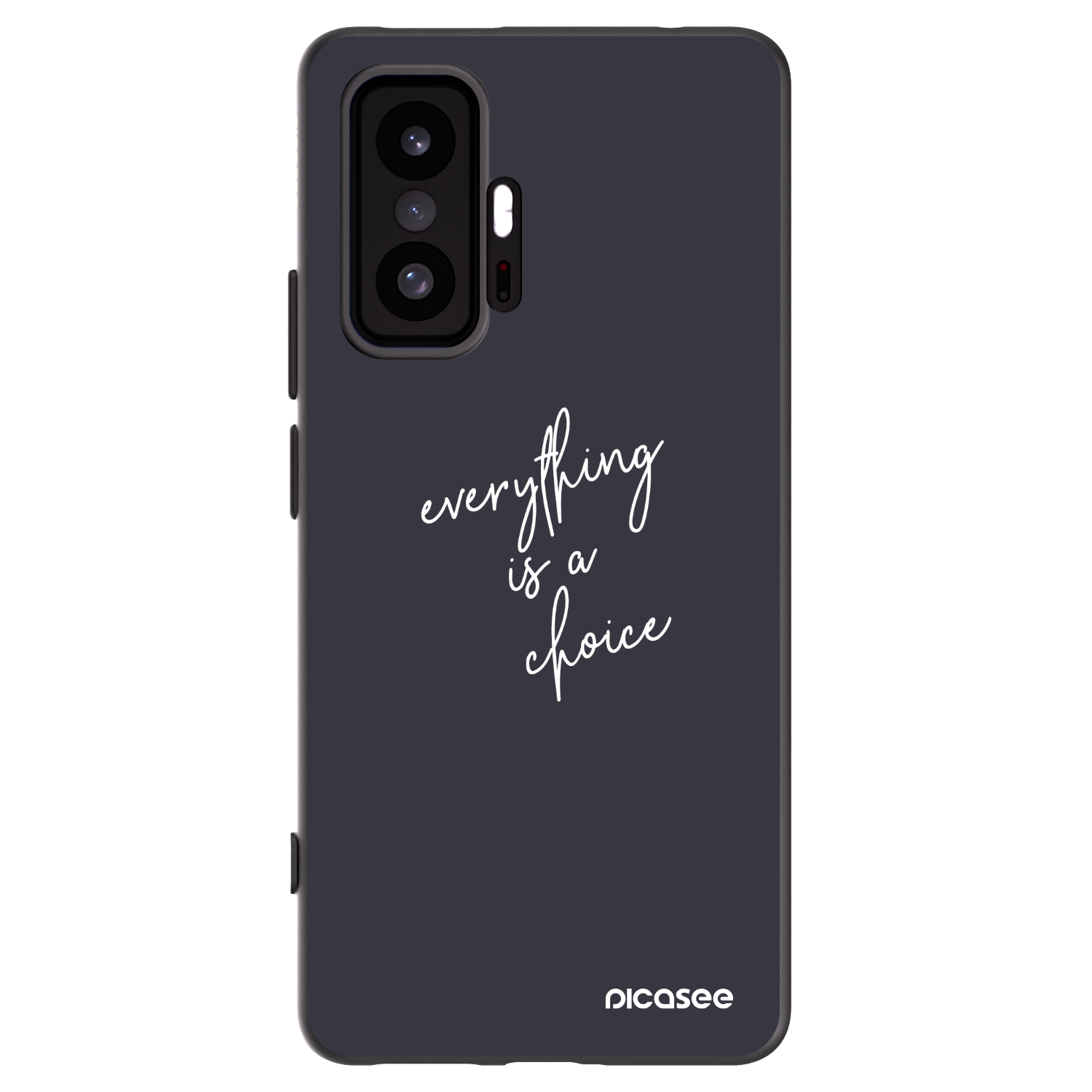 Picasee silikonowe czarne etui na Xiaomi 11T - Everything is a choice