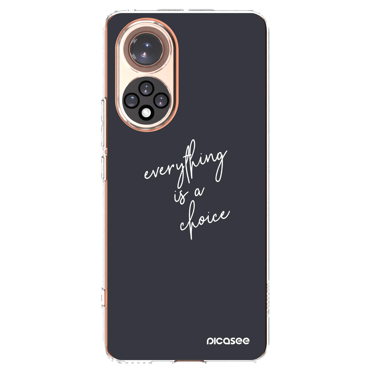 Picasee silikonowe przeźroczyste etui na Honor 50 5G - Everything is a choice