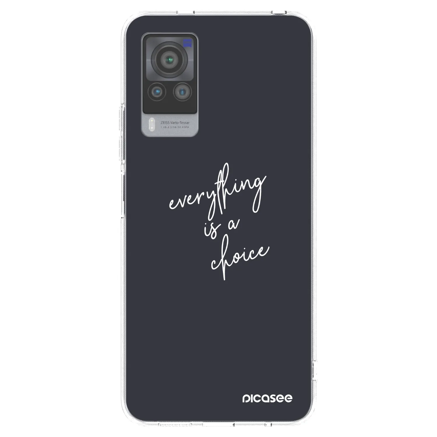 Picasee silikonowe przeźroczyste etui na Vivo X60 Pro 5G - Everything is a choice