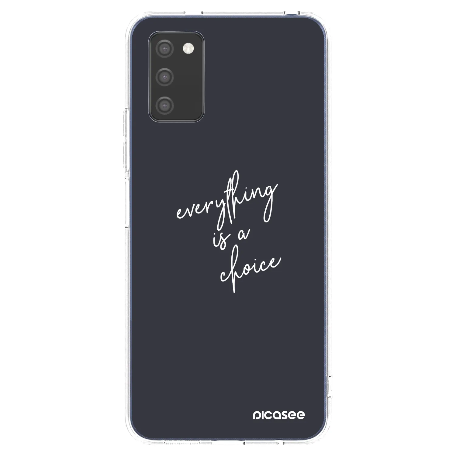 Picasee silikonowe przeźroczyste etui na Samsung Galaxy A03s A037G - Everything is a choice