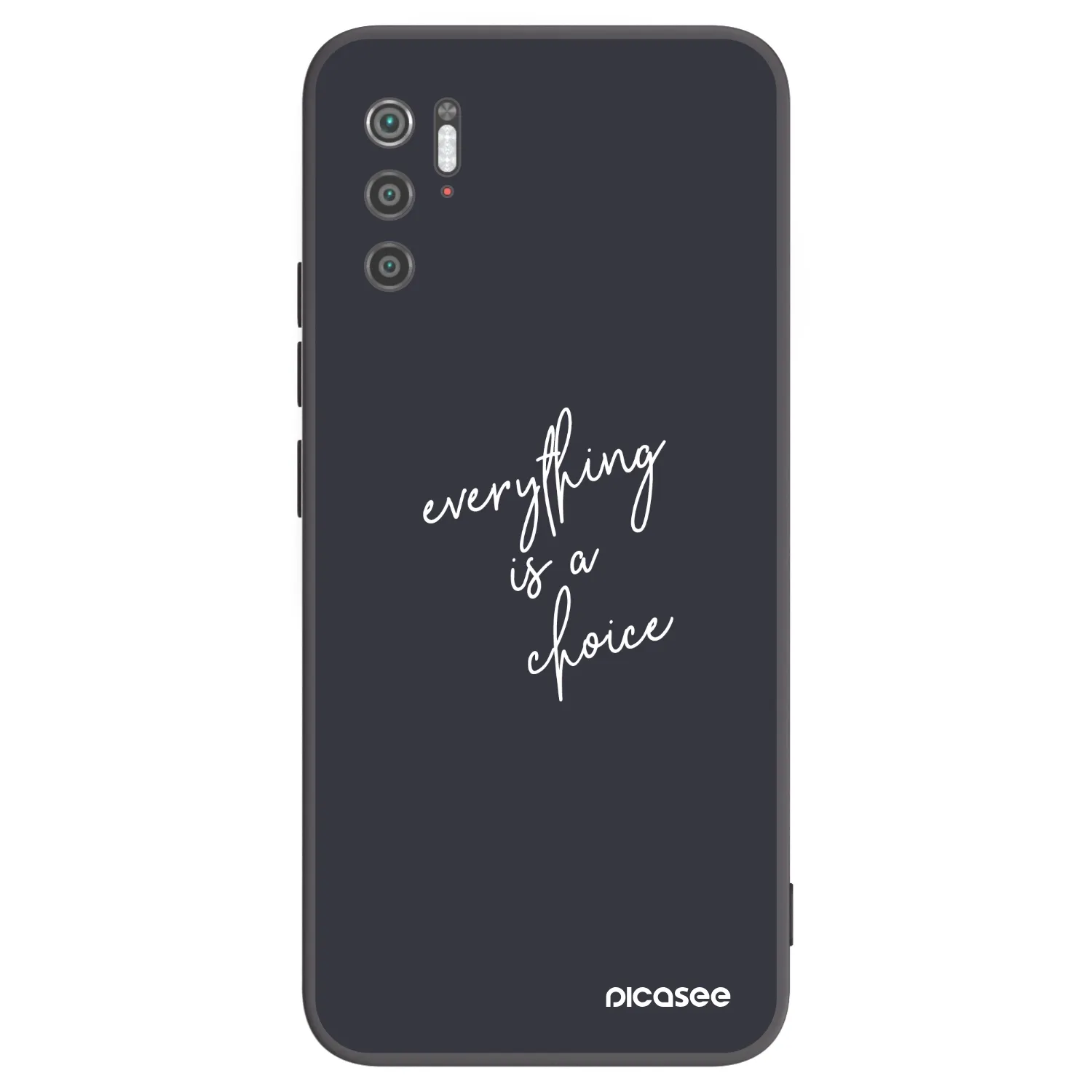 Picasee silikonowe czarne etui na Xiaomi Poco M3 Pro 5G - Everything is a choice