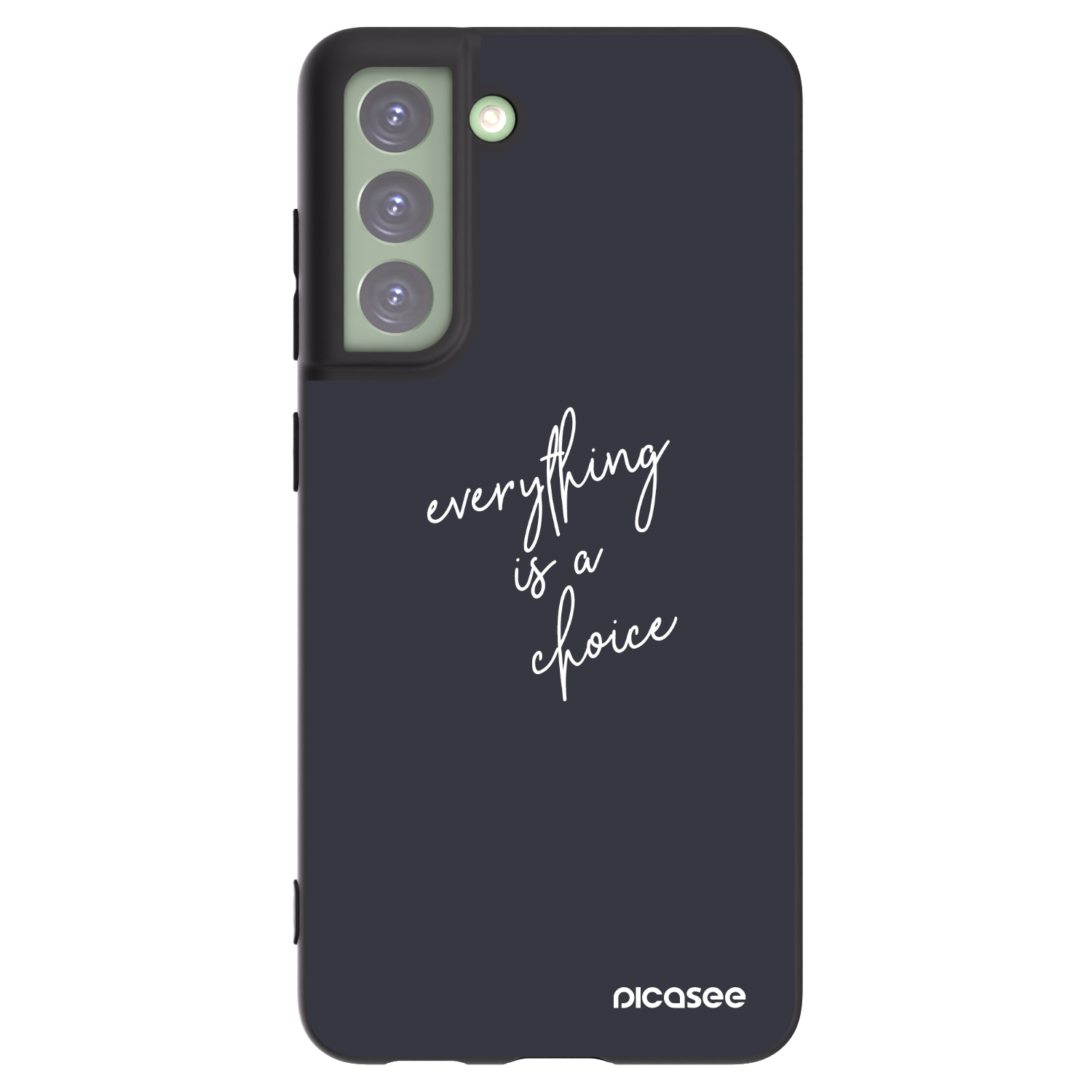 Picasee silikonowe czarne etui na Samsung Galaxy S21 FE 5G - Everything is a choice