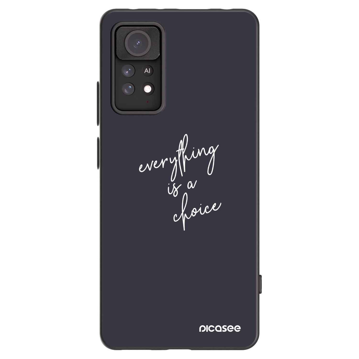 Picasee silikonowe czarne etui na Xiaomi Redmi Note 11 Pro 5G - Everything is a choice