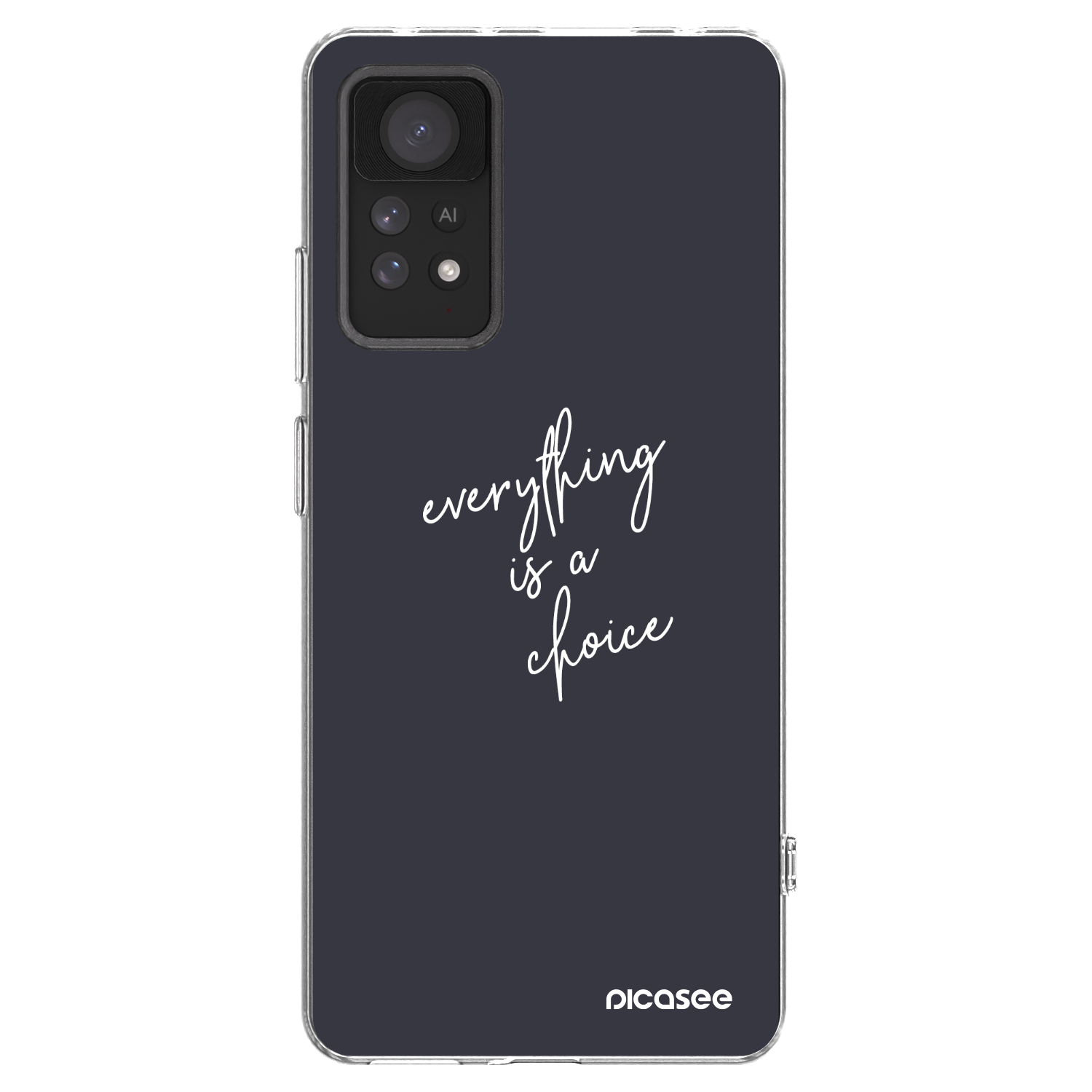 Picasee silikonowe przeźroczyste etui na Xiaomi Redmi Note 11 Pro 5G - Everything is a choice