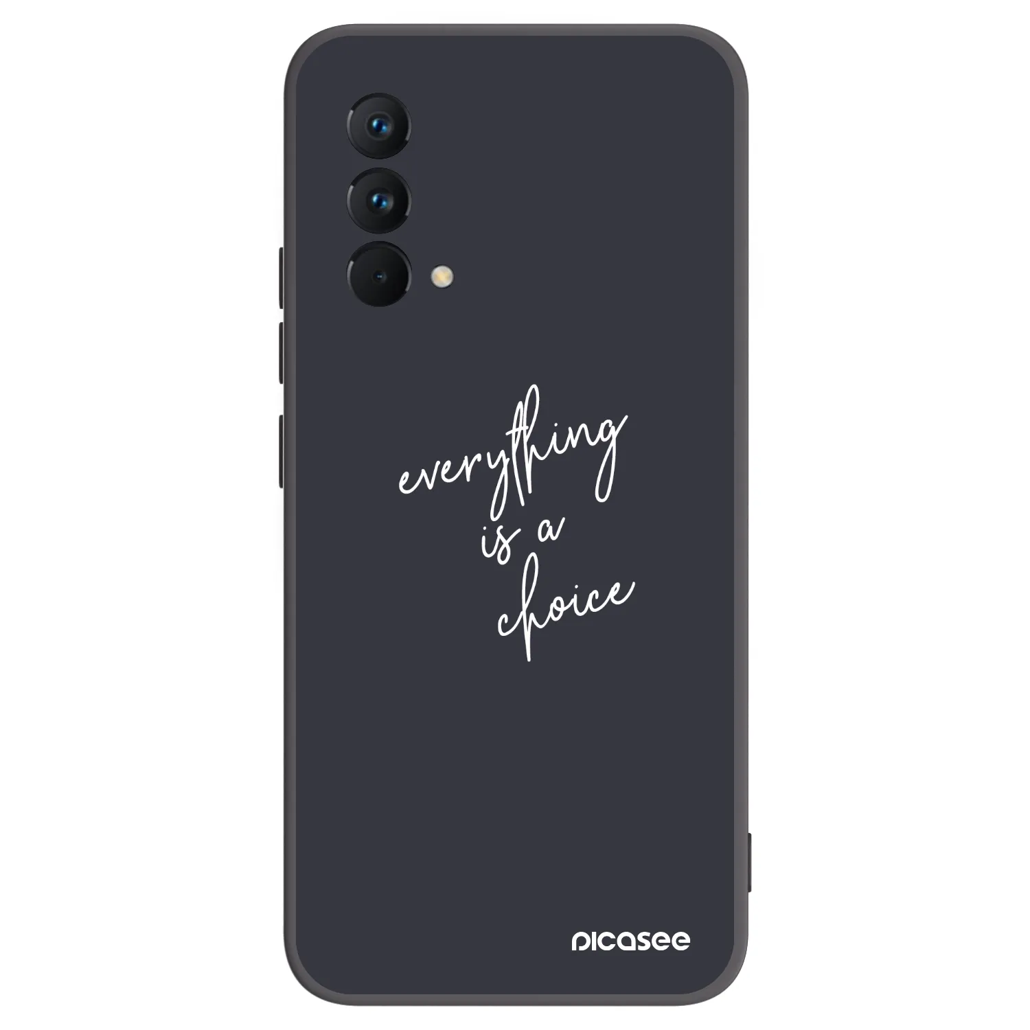 Picasee silikonowe czarne etui na Realme GT Master Edition 5G - Everything is a choice