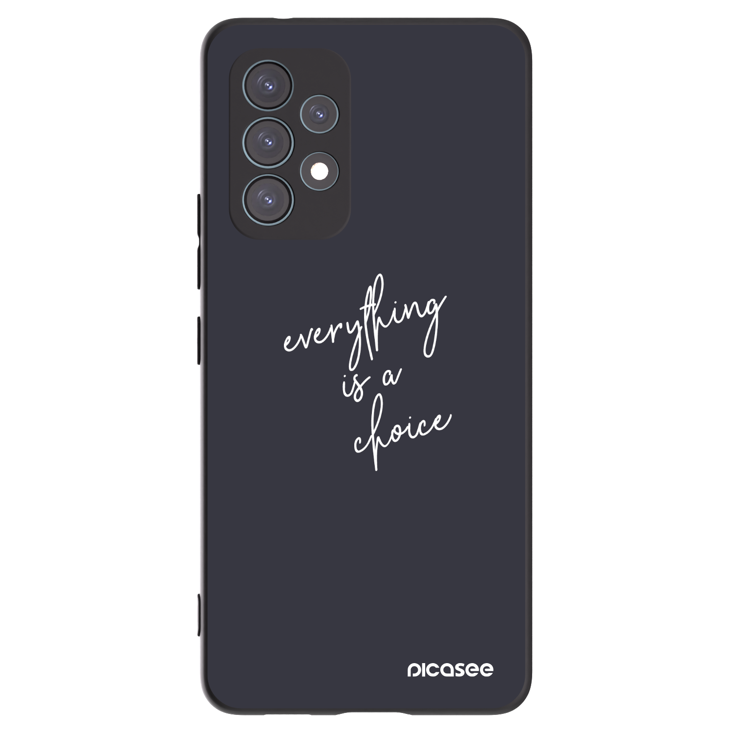 Picasee silikonowe czarne etui na Samsung Galaxy A53 5G A536 - Everything is a choice