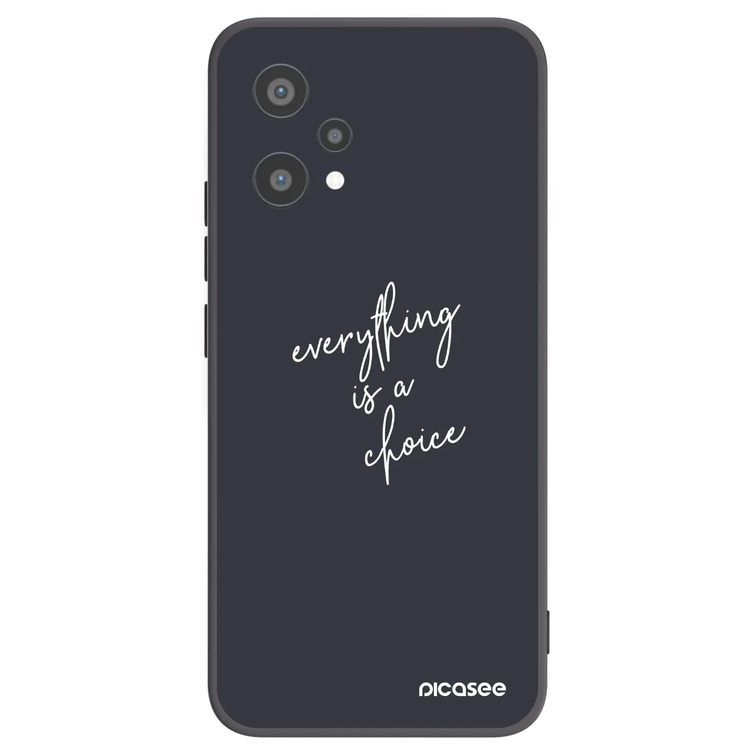 Picasee silikonowe czarne etui na Realme 9 Pro 5G - Everything is a choice