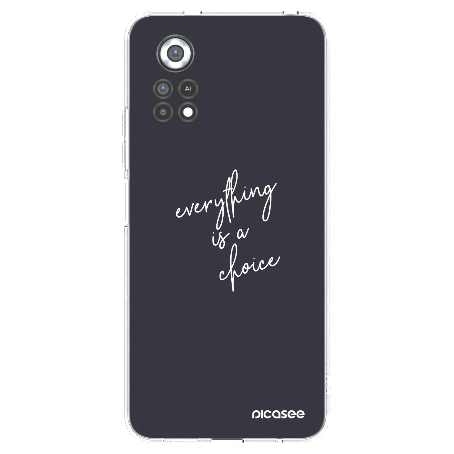 Picasee silikonowe przeźroczyste etui na Xiaomi Poco X4 Pro 5G - Everything is a choice