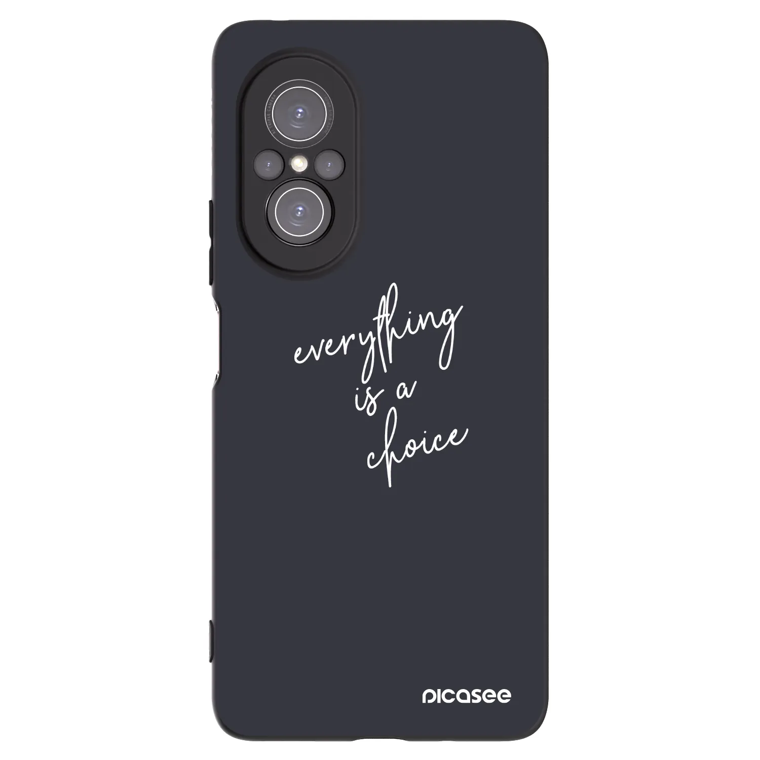 Picasee silikonowe czarne etui na Huawei Nova 9 SE - Everything is a choice