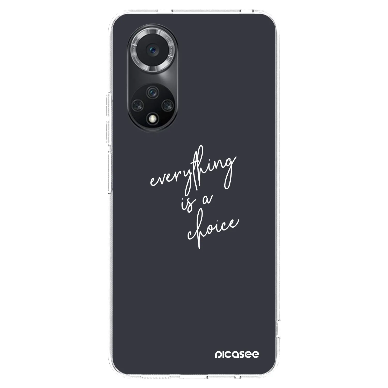 Picasee silikonowe przeźroczyste etui na Huawei Nova 9 SE - Everything is a choice