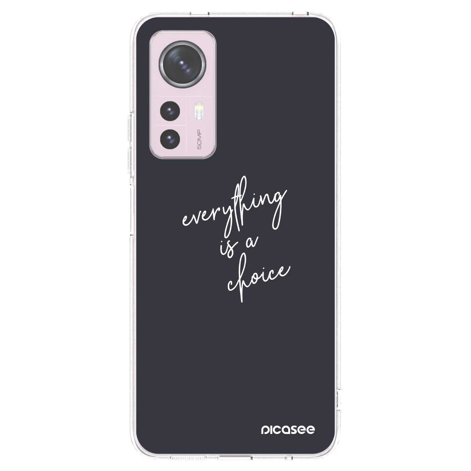 Picasee silikonowe przeźroczyste etui na Xiaomi 12 - Everything is a choice