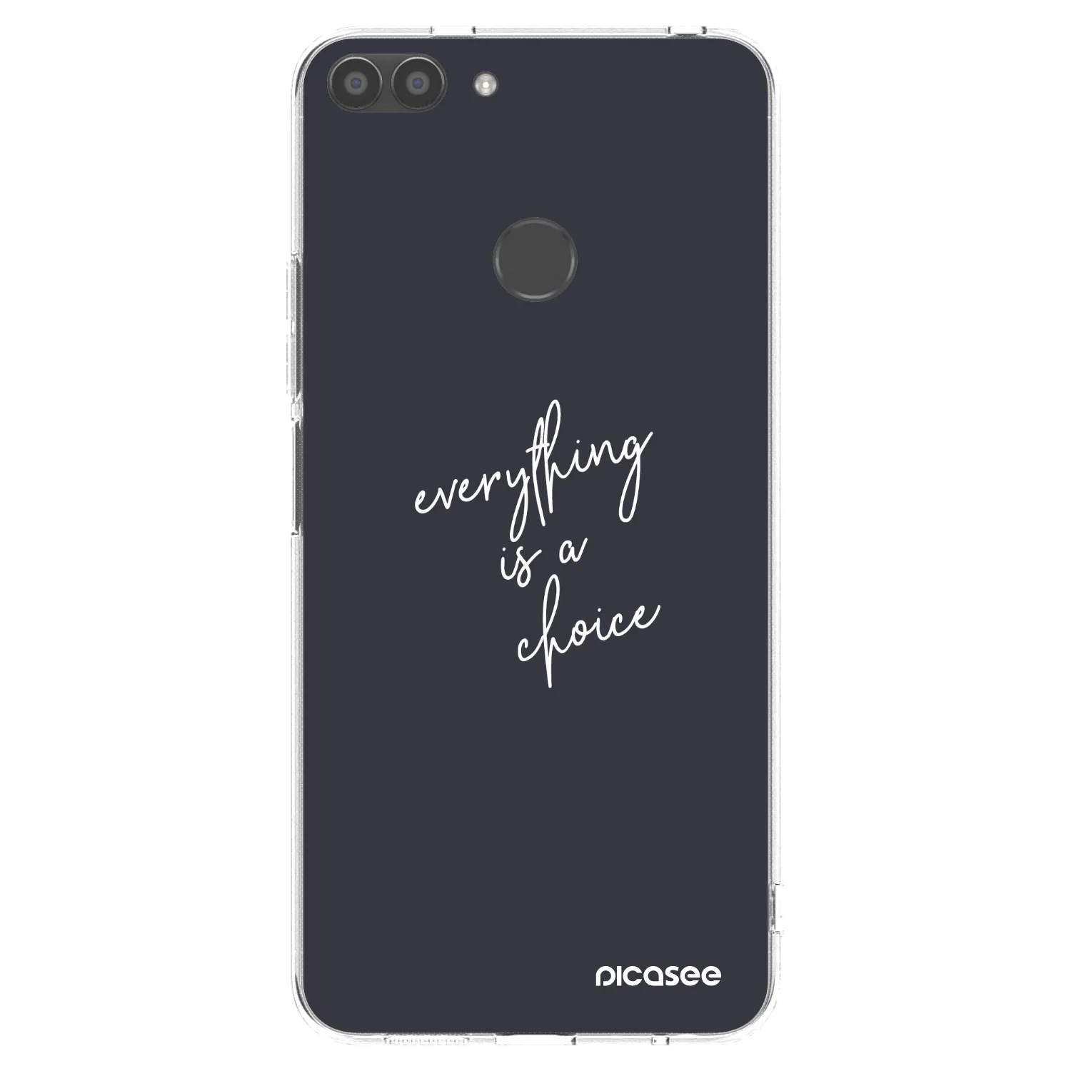 Picasee silikonowe przeźroczyste etui na Huawei P Smart - Everything is a choice