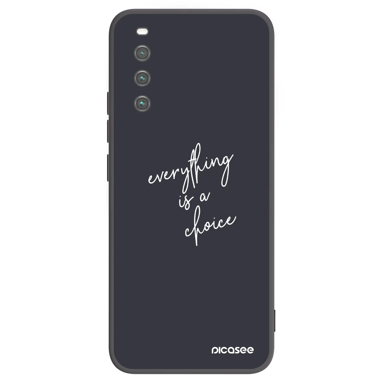 Picasee silikonowe czarne etui na Sony Xperia 10 IV 5G - Everything is a choice
