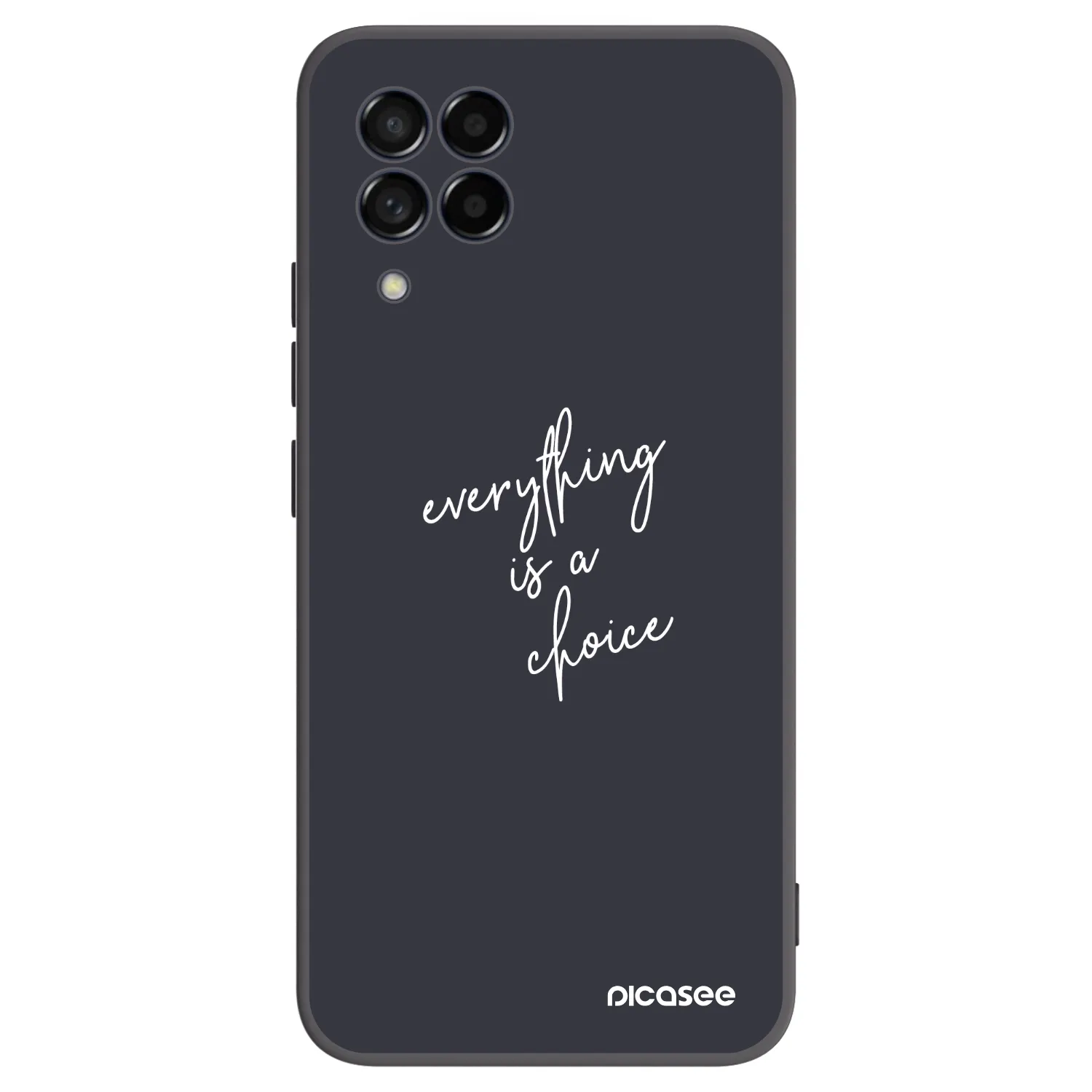 Picasee silikonowe czarne etui na Samsung Galaxy M53 5G - Everything is a choice