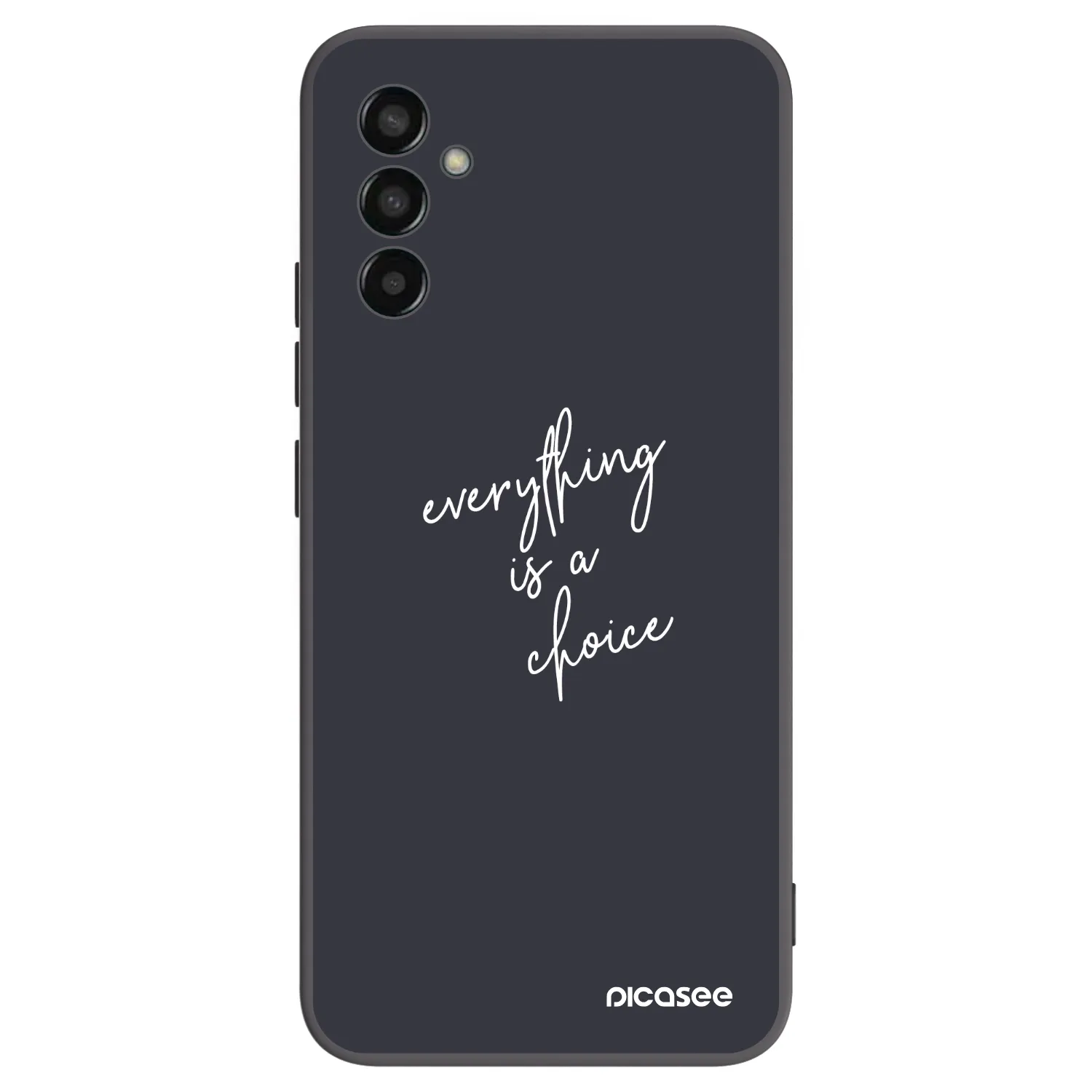 Picasee silikonowe czarne etui na Samsung Galaxy M13 M135F - Everything is a choice