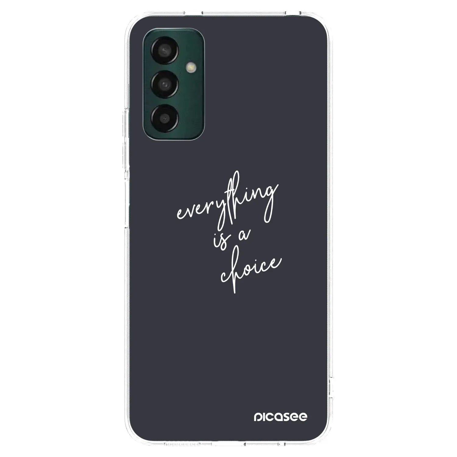 Picasee silikonowe przeźroczyste etui na Samsung Galaxy M13 M135F - Everything is a choice