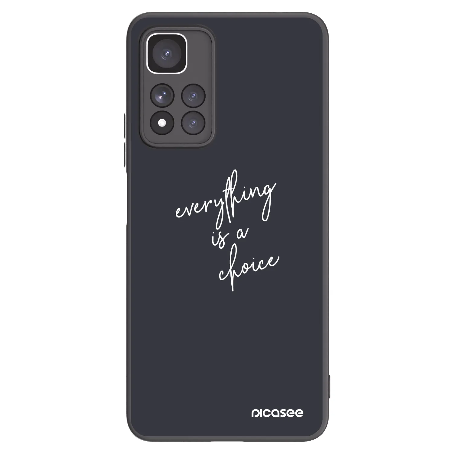Picasee silikonowe czarne etui na Xiaomi Redmi Note 11 Pro+ 5G - Everything is a choice