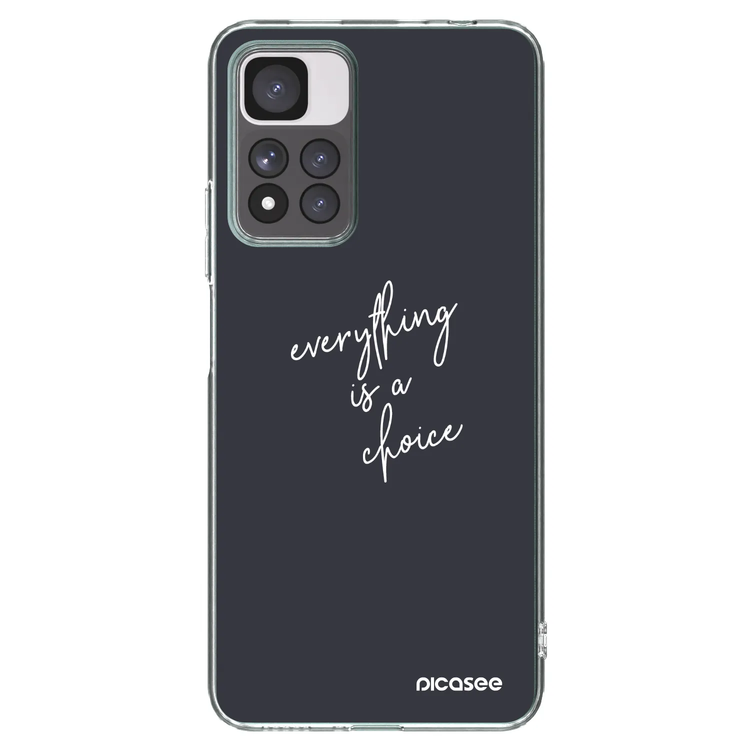 Picasee silikonowe przeźroczyste etui na Xiaomi Redmi Note 11 Pro+ 5G - Everything is a choice