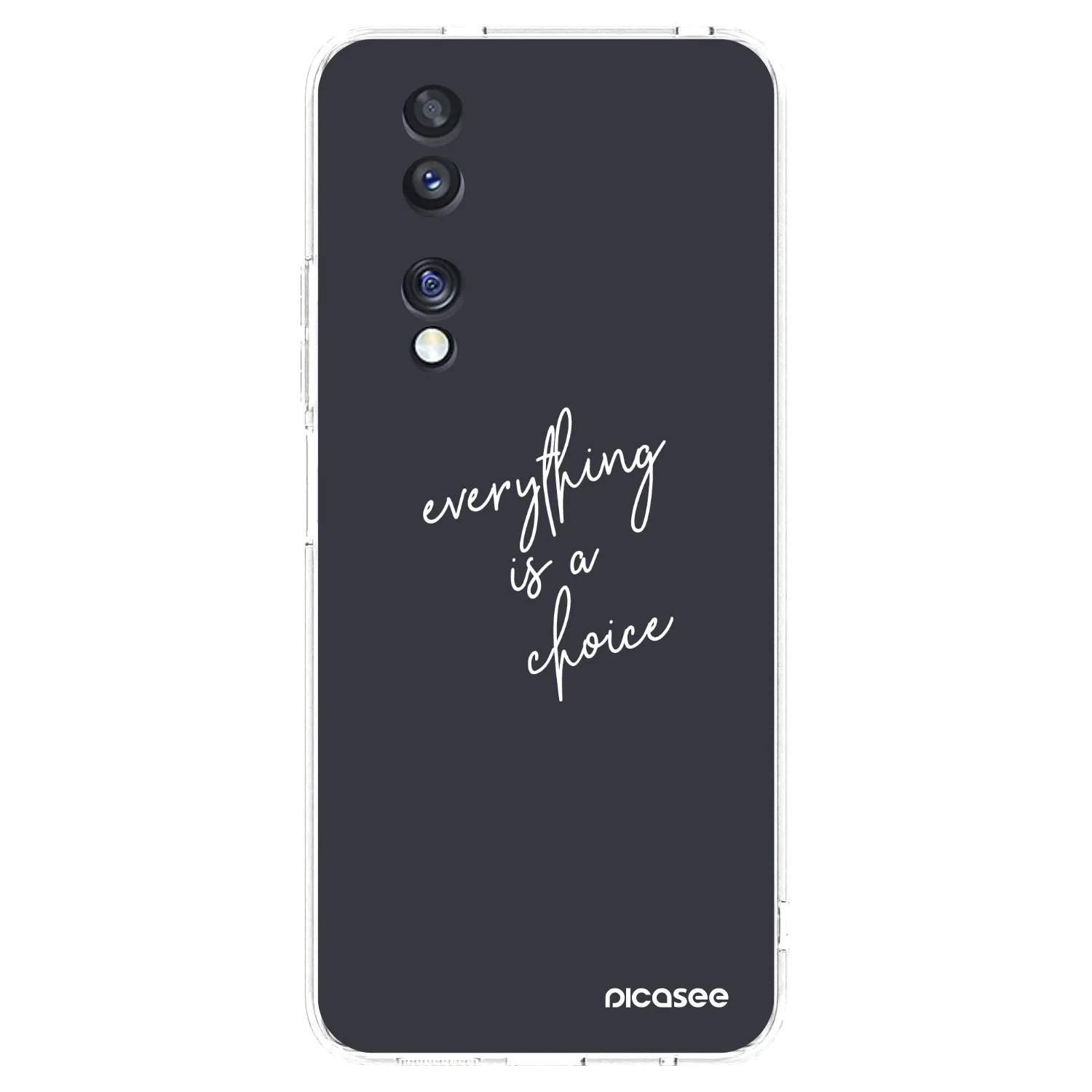 Picasee silikonowe przeźroczyste etui na Honor 70 - Everything is a choice