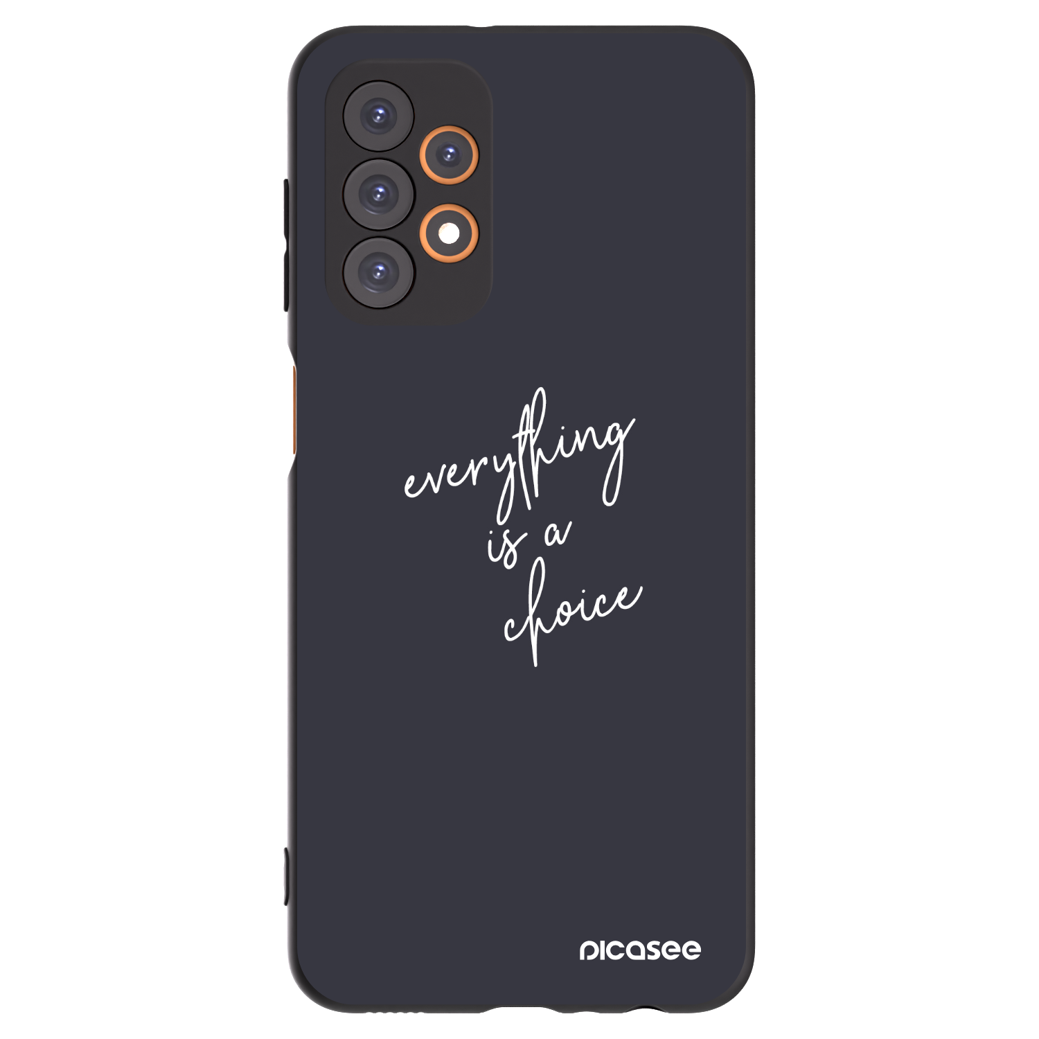 Picasee silikonowe czarne etui na Samsung Galaxy A23 A236B 5G - Everything is a choice
