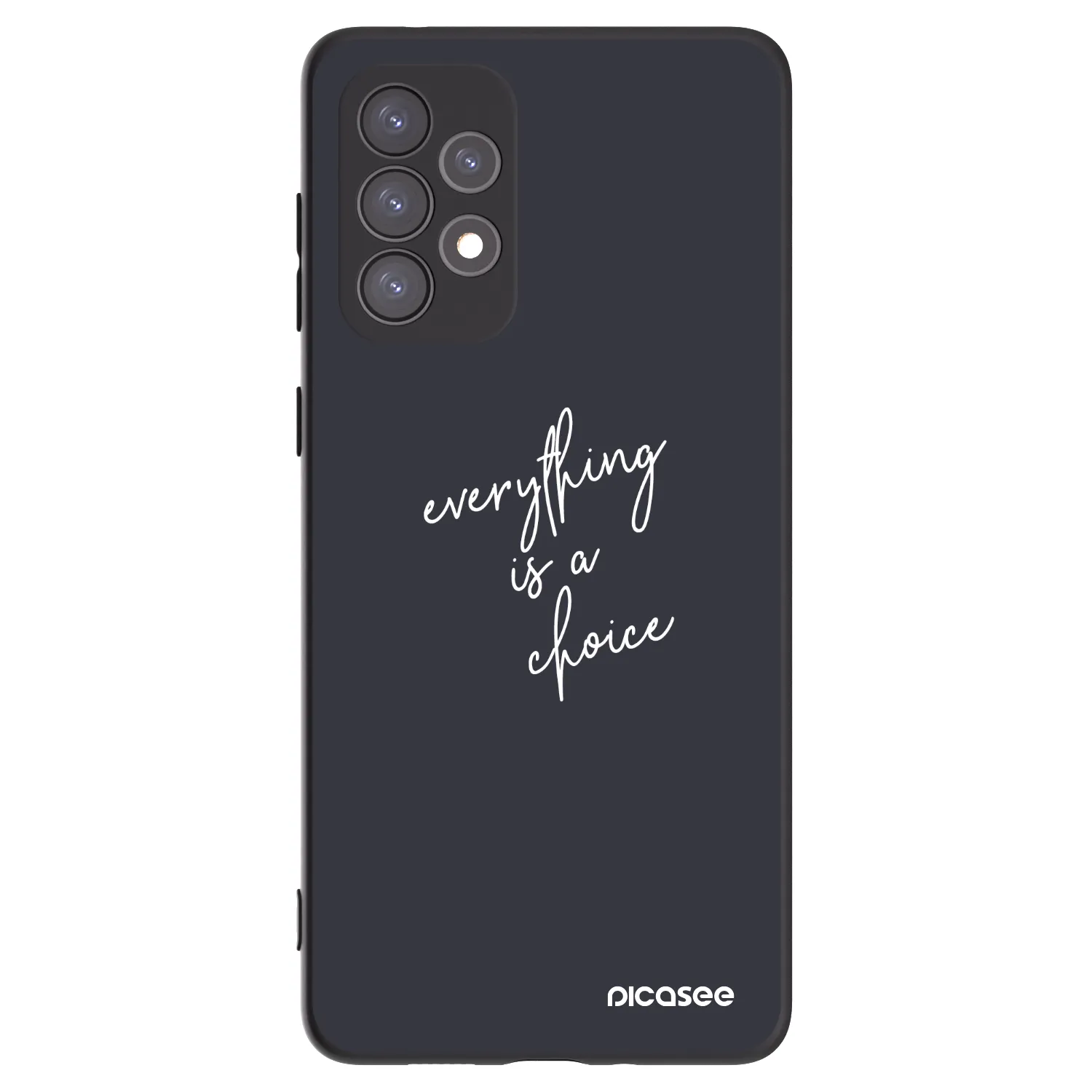 Picasee silikonowe czarne etui na Samsung Galaxy A73 5G - Everything is a choice