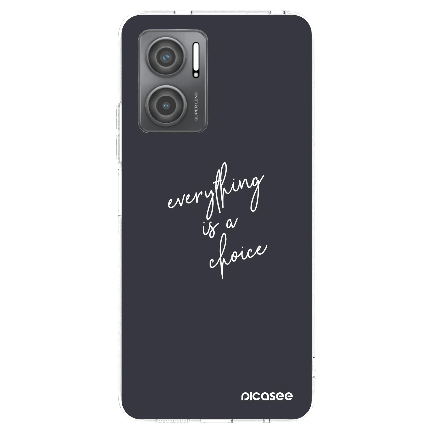 Picasee silikonowe przeźroczyste etui na Xiaomi Redmi 10 5G - Everything is a choice
