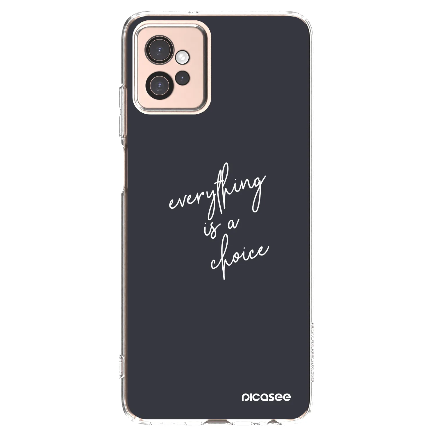 Picasee silikonowe przeźroczyste etui na Motorola Moto G32 - Everything is a choice